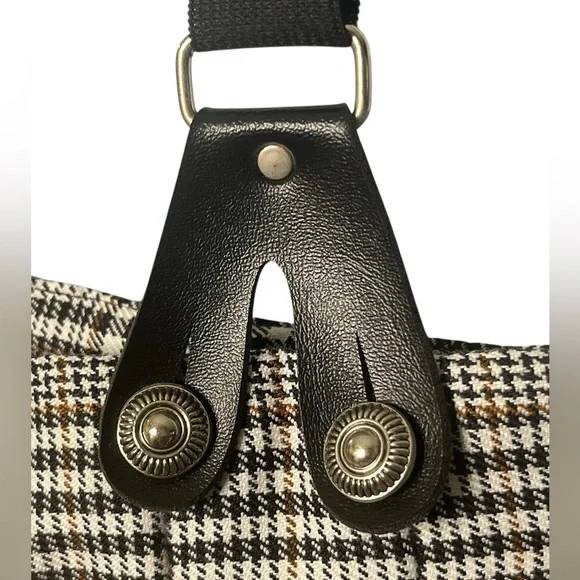 Vintage Black and White pants with Suspenders - Picture 4 of 9